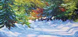 Michel LeRoux, Tours and Detours, 2000, acrylic on canvas