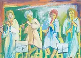 Henri Leopold Masson, Woodwind Quartet, 1981, oil on canvas