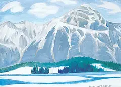 Doris Jean McCarthy, Pyramid Mountain, 2001, oil on wood board