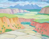 Doris Jean McCarthy, The Gully at Moab, Utah