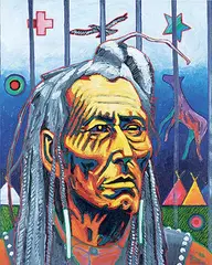 Frederick McDonald, Untitled - Symbols of Experience, 1996, acrylic on canvas