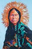 Terry McCue, Madonna of the Blue Ice, acrylic on canvas