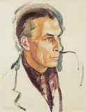 Portrait of J.D. Turner by Lilias Torrance Newton, 1946, oil on paper board, sold Apr 2021