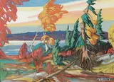 Gaston Rebry, Vent d'automne, oil on canvas