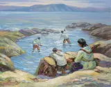 Adam Sherriff Scott, Eskimo Fishing [sic], oil on canvas
