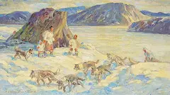 Adam Sherriff Scott, Returning Home, Baffin Islands, 1963, oil on canvas
