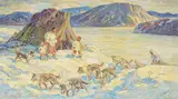 Adam Sherriff Scott, Returning Home, Baffin Islands, 1963, oil on canvas