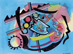 Roy Leadbeater, Highway Crossing, 2007, acrylic on canvas
