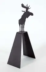 Charles Pachter, Untitled - Mooseamour, 2017, baked enamel on aluminum