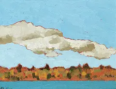 Bewabon Shilling, Untitled - Cottage Country, acrylic on canvas