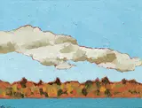 Bewabon Shilling, Untitled - Cottage Country, acrylic on canvas