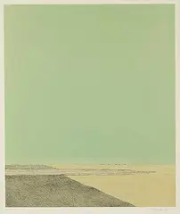 Takao Tanabe, After Harvest #57/75, 1976, colour lithograph on paper