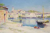 Edmond Yarz, Untitled - Fisherman's Rest, oil on canvas