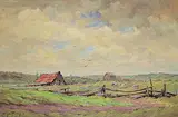George A. Buytendorp, Homestead Along the Ottawa River, oil on canvas