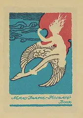 Edwin Holgate, Mary Frances Holgate's Book [Frances Holgate Bookplate], colour lithograph on paper