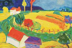 Wladimir Lewicki, Wheat Fields, 1968, oil on canvas