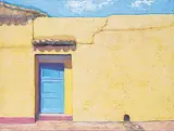 Jeff Molloy, Torta Cubana 1, 2011, encaustic and mixed media on wood board
