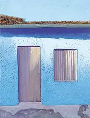Jeff Molloy, Torta Cubana 7, 2011, encaustic and mixed media on wood board