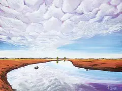 Cloudy Afternoon by Heather Pant, acrylic on canvas, sold Apr 2021