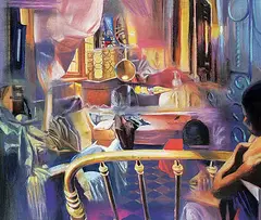Brad Pasutti, Temps Suspendu, 1997, pastel on paper