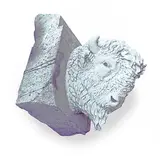 Al Stinson - Heritage Calgary, Bison Head from Centre Street Bridge, 1983, cast concrete