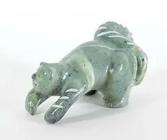 Chester Allen, Untitled - Striped Bear, 2011, soapstone carving