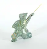 Chester Allen, Untitled - Spear Hunter, 2014, soapstone and wood carving