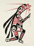 Stanley Greene, Raven Stealing the Sun #104/130, 1979, colour silkscreen on paper