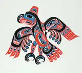 Bill Reid, Haida Thunderbird - Skiasm #97/195, 1981, colour silkscreen on paper