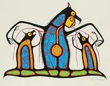 Roy Thomas, Untitled - Feeding Ritual #37/75, colour silkscreen on paper
