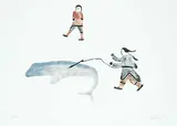 Elisapee Ishulutaq, Revenge #5/40, 1972, colour stencil on paper