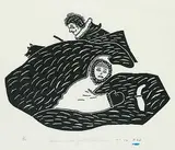 Louisie Meeko, The Lost One #1/20, 1972, stonecut on paper