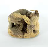 Rupee Natsiapik, Hunter and Bear, 1980, bone carving
