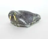 Johnny Novalinga, Untitled - Big Walrus, grey stone carving