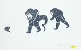 Tivi Paningajak, Transformation I #23/24, 1972, stonecut on paper