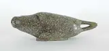 Aisa Tuluga, Untitled - Stretching Seal, green mottled stone carving