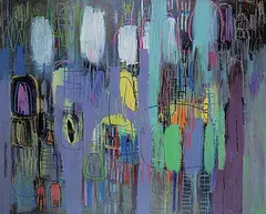 Tony Baker, Smurg's Hideout, 2015, mixed media on wood board