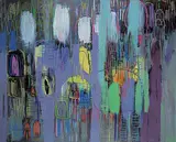 Tony Baker, Smurg's Hideout, 2015, mixed media on wood board