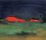 Denis Bowen, Untitled: [Landscape #1], 1991, acrylic on paper