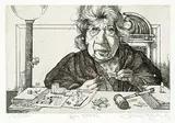 Charles Bragg, Her Honor [Next Case Suite] #176/300, etching on paper
