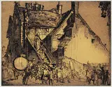 Frank Brangwyn, Ditchling, 1921, etching on paper