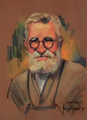 Harley W. Brown, Grandpa, 1970, pastel on paper