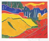 Dominique Chapeau, A Dream Country, coloured monoprint on paper