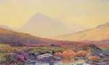 James Jackson Curnock, Untitled - A View of Mount Snowden, Wales, 1870, watercolour on paper