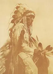 Edward S. Curtis, The Old Cheyenne, photolithographic reproduction on paper
