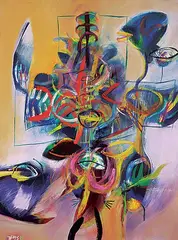 Marlene Davis, When the Bear Cries, 1995, oil on canvas