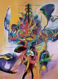 Marlene Davis, When the Bear Cries, 1995, oil on canvas