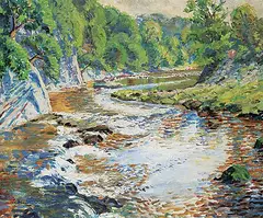 Stephen Denison, Untitled - The Babbling Brook, 1946, oil on canvas
