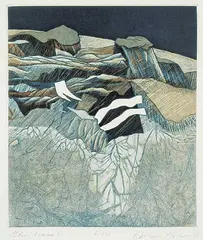 John Kenneth Esler, Blue Diana II #68/75, 1981, colour etching on paper