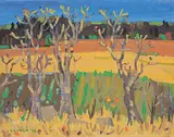 Colin D. Graham, Winter Oak, 1994, oil on canvas